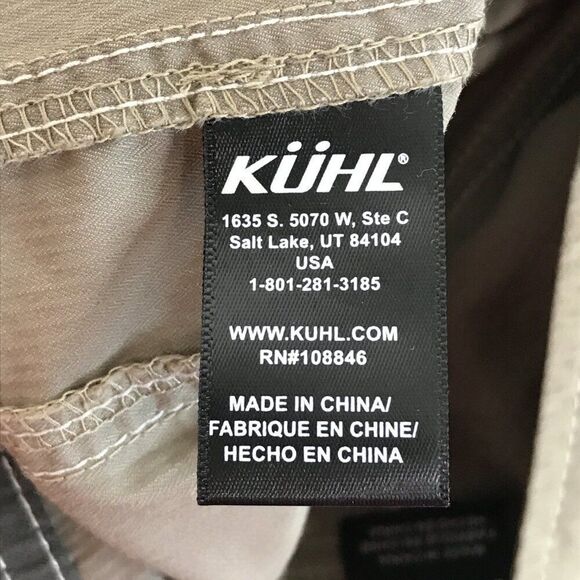 Kuhl Mid-Rise Hiking Capri Women's Size 2 Beige Cropped Embroidered Pockets - Picture 13 of 14